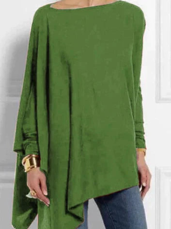 Iris | Elegante poncho en mezcla de cachemira con corte asimétrico