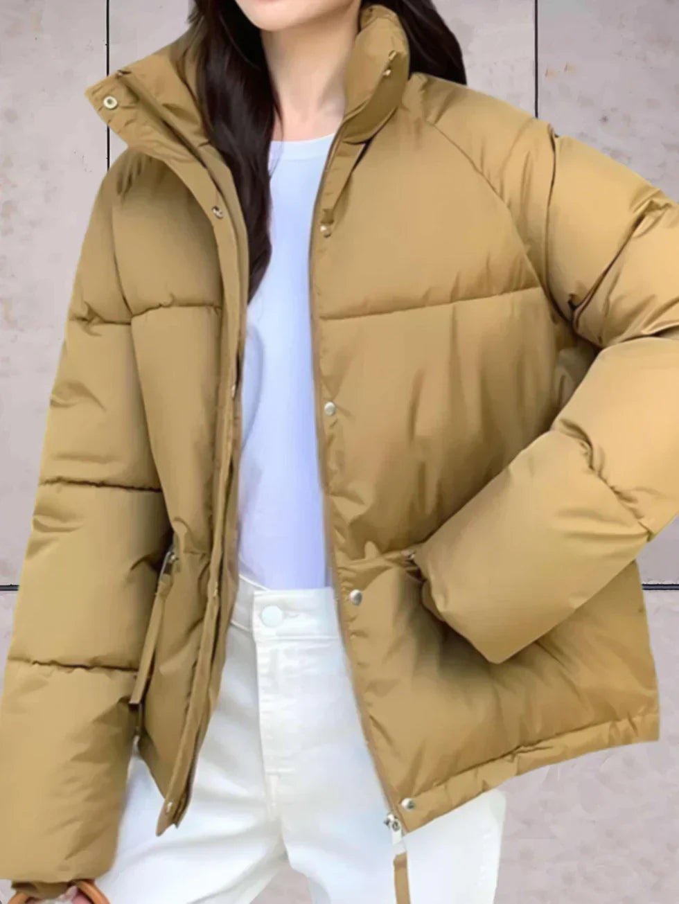 Dana | Parka con cuello alto y doble cierre