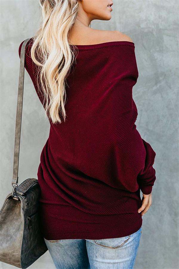 Jersey con hombros caídos para mujer