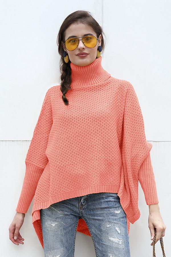 Jersey de cuello alto para mujer