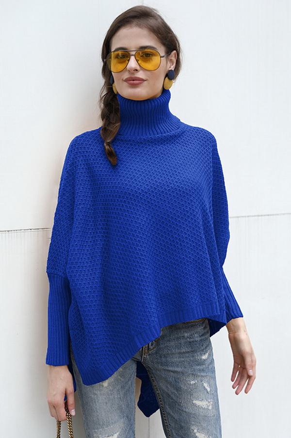 Jersey de cuello alto para mujer