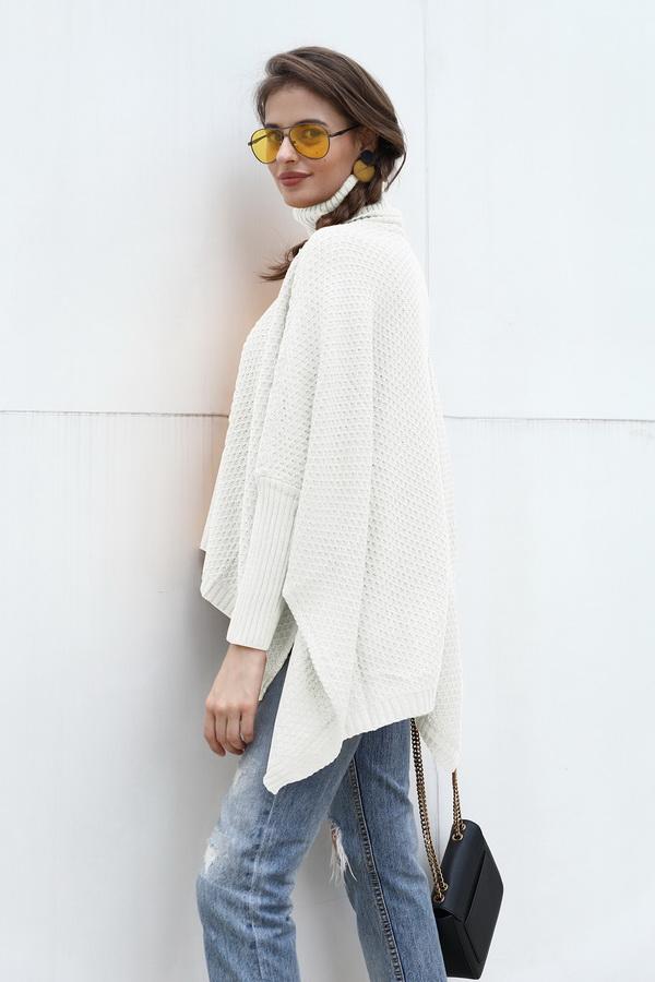 Jersey de cuello alto para mujer