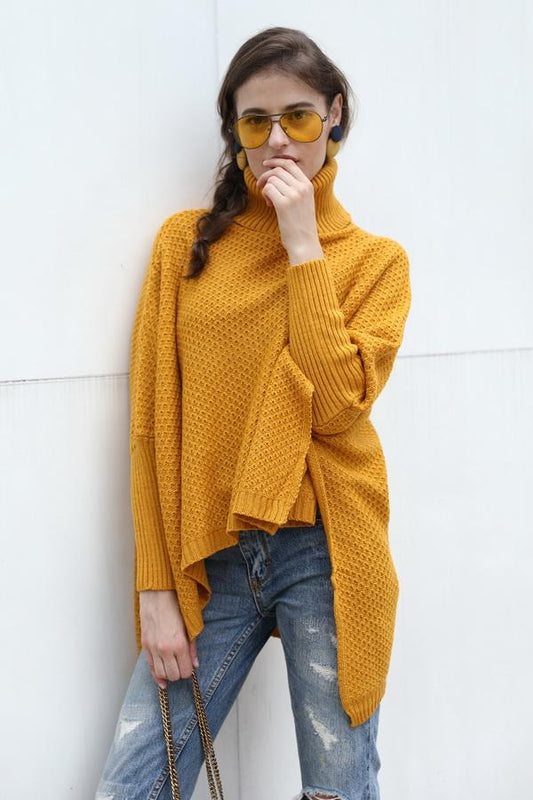 Jersey de cuello alto para mujer