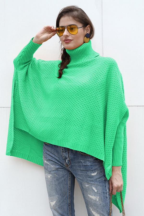 Jersey de cuello alto para mujer