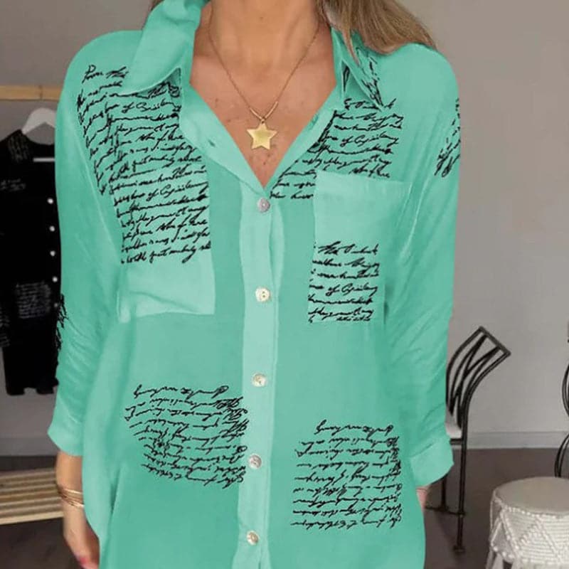 Maryam | Elegante blusa larga con botones