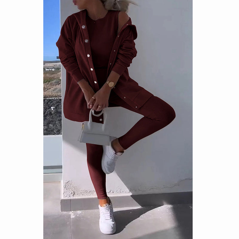 Zafirah - Elegante conjunto de jersey y leggings para mujer