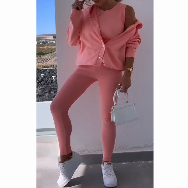 Zafirah - Elegante conjunto de jersey y leggings para mujer