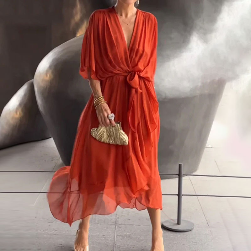 Elegante vestido fluido