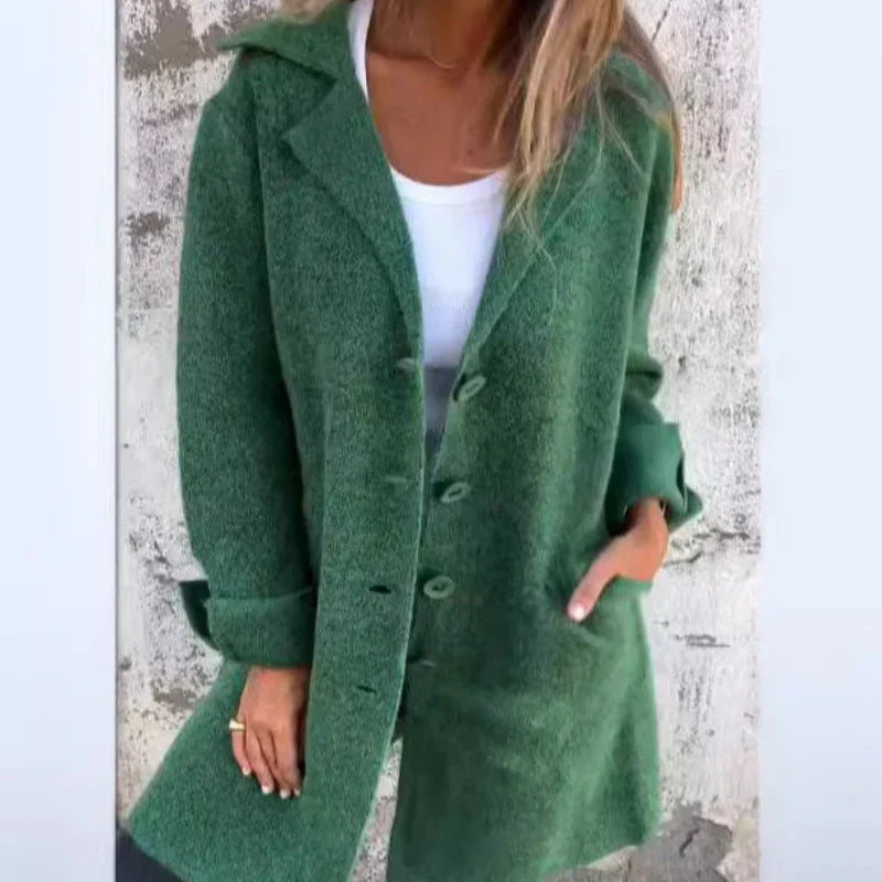 Rozlyn | Chaqueta de longitud media con puños vueltos