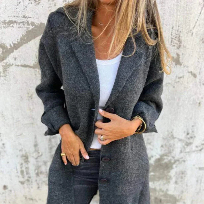 Rozlyn | Chaqueta de longitud media con puños vueltos