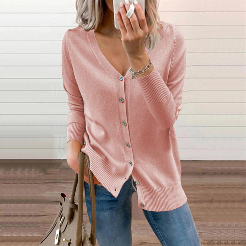 Teresse - Jersey informal con botones para mujer