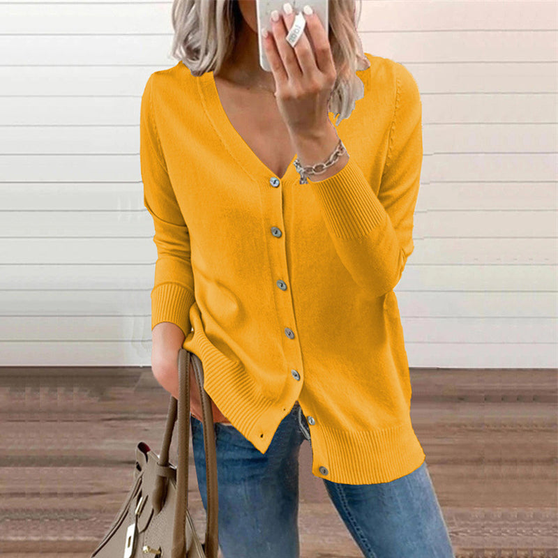 Teresse - Jersey informal con botones para mujer