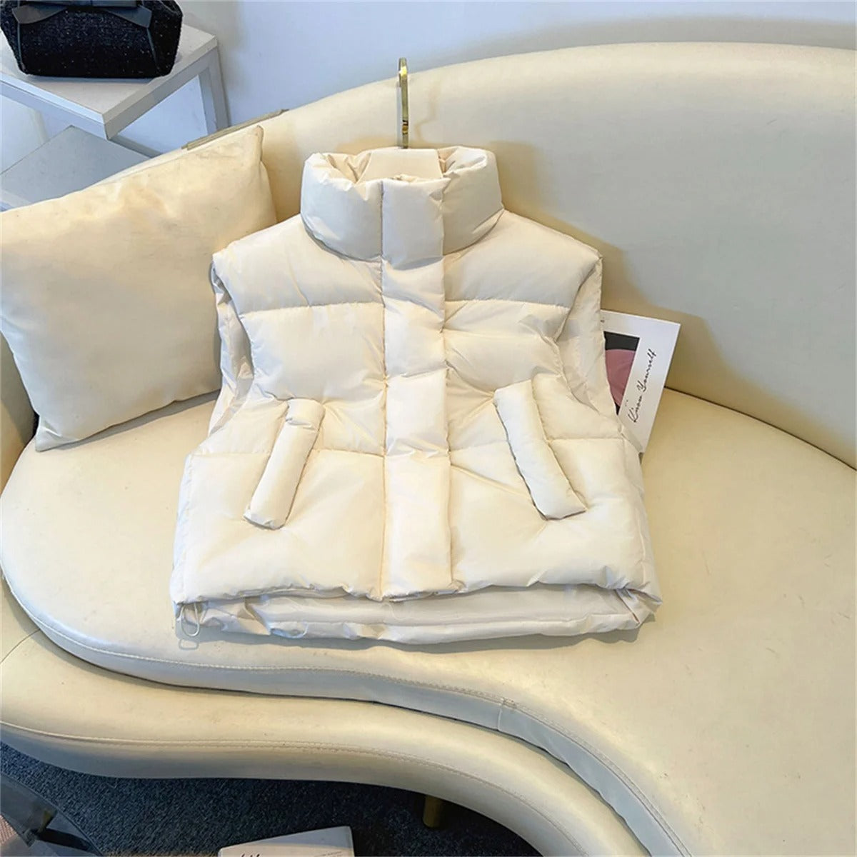 Chaqueta corta cortaviento Celine Mujer