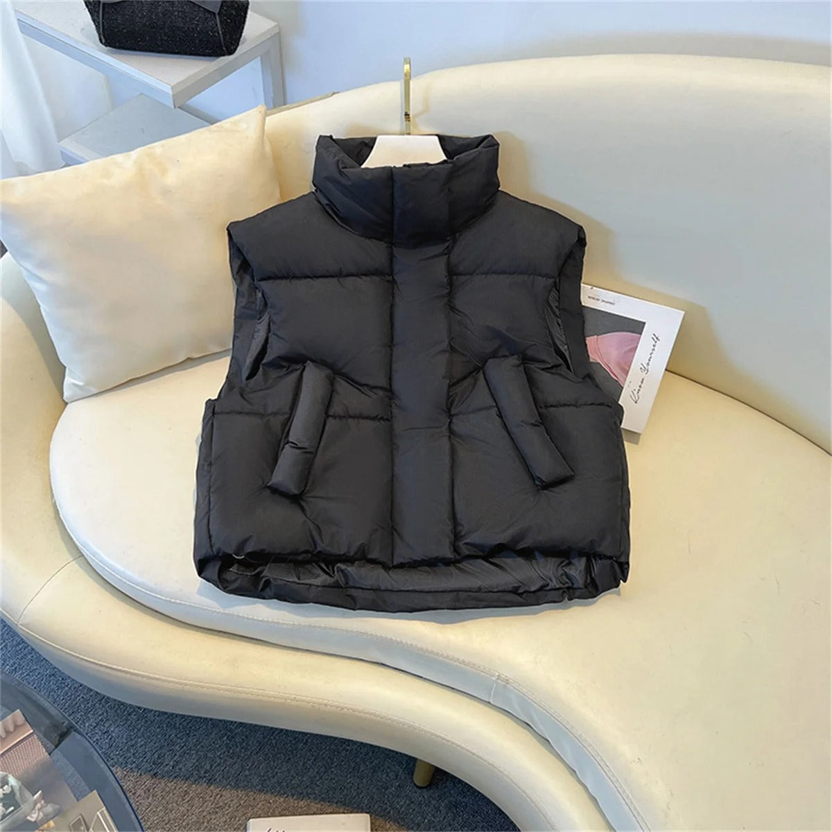 Chaqueta corta cortaviento Celine Mujer