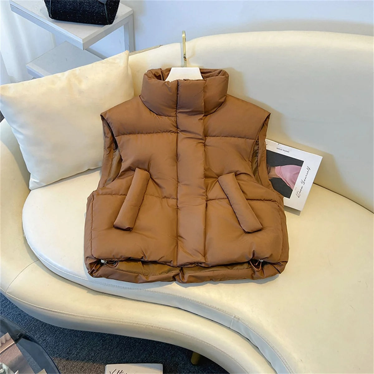 Chaqueta corta cortaviento Celine Mujer