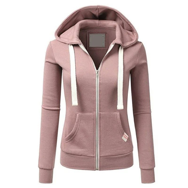 Samantha | Sudadera con capucha y cremallera para mujer