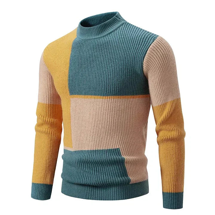 Jersey de hombre en vivos colores otoñales