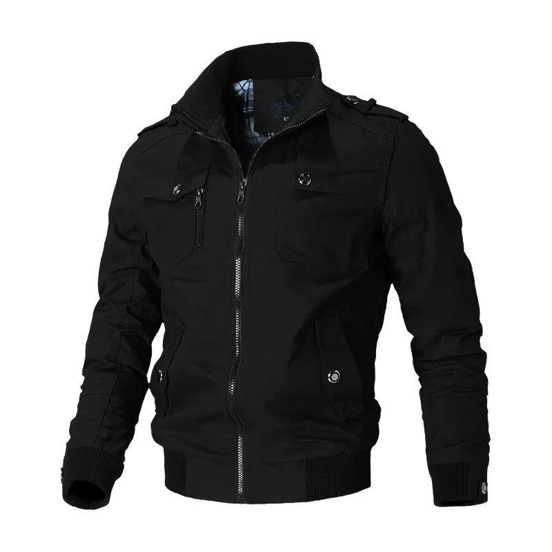 Chaqueta bomber cortaviento cómoda y casual para hombre | Ideal para primavera y otoño