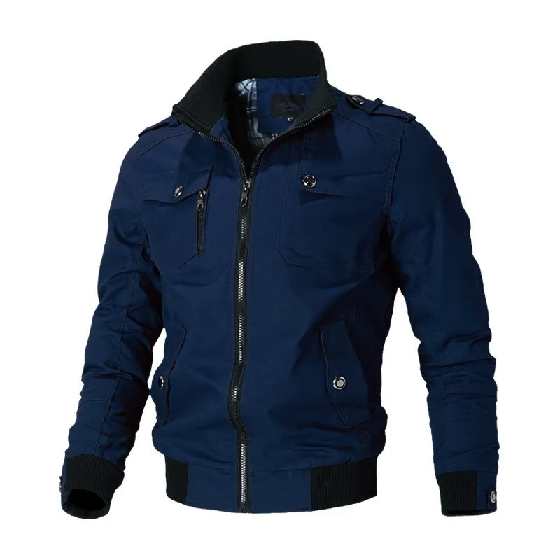 Chaqueta bomber cortaviento cómoda y casual para hombre | Ideal para primavera y otoño