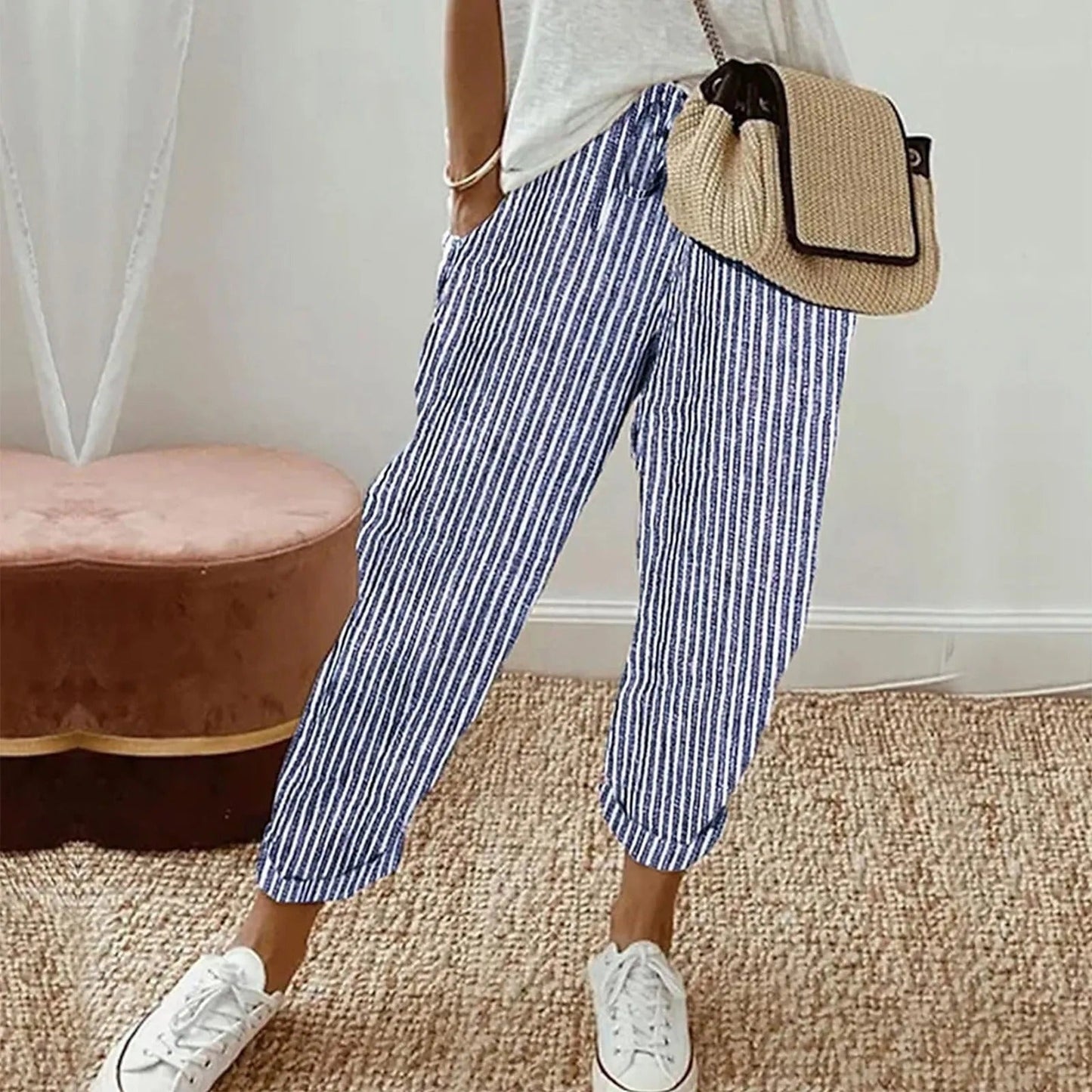pantalones de cordón