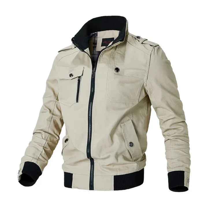 Chaqueta bomber cortaviento cómoda y casual para hombre | Ideal para primavera y otoño