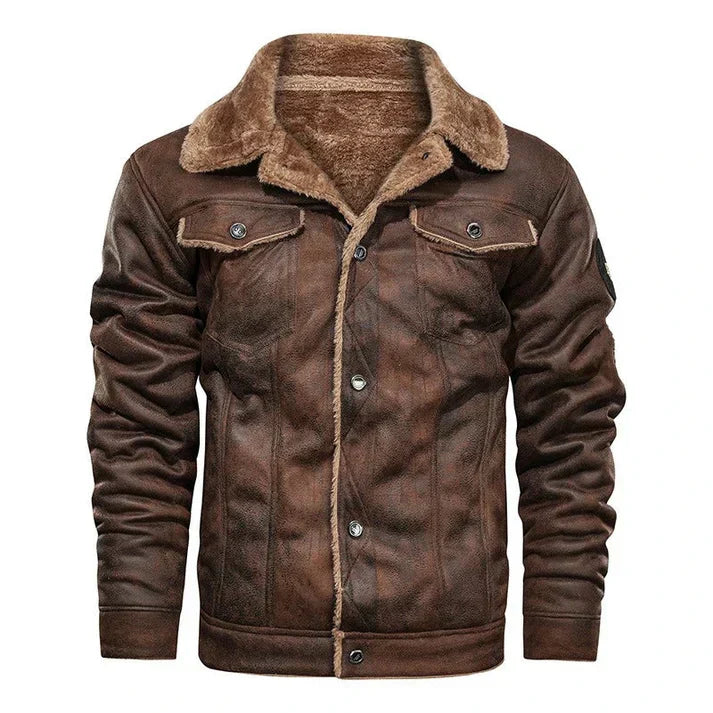 Werner | Cazadora bomber slim de piel auténtica
