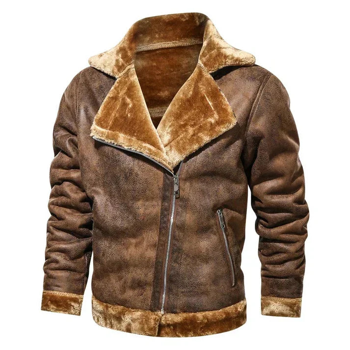 Werner | Cazadora bomber slim de piel auténtica