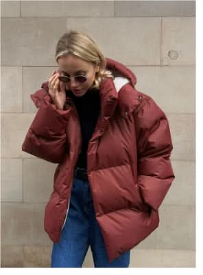 Chaqueta corta de moda con capucha para mujer