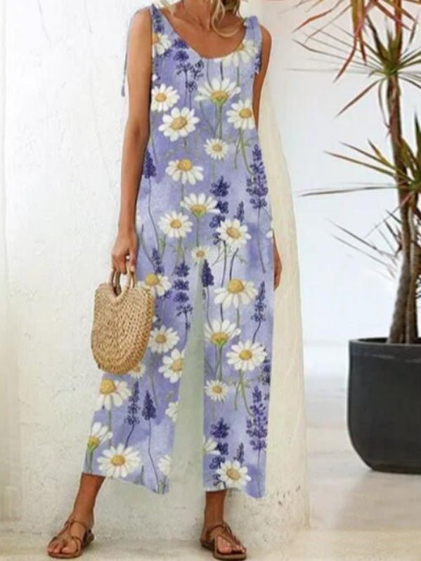 Tirantes casual con mono estampado floral