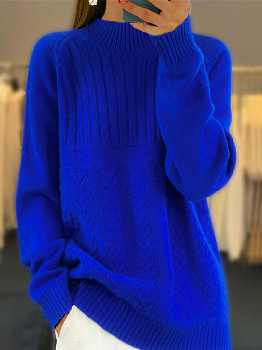 Jersey Zahria | Jersey de canalé con cuello alto