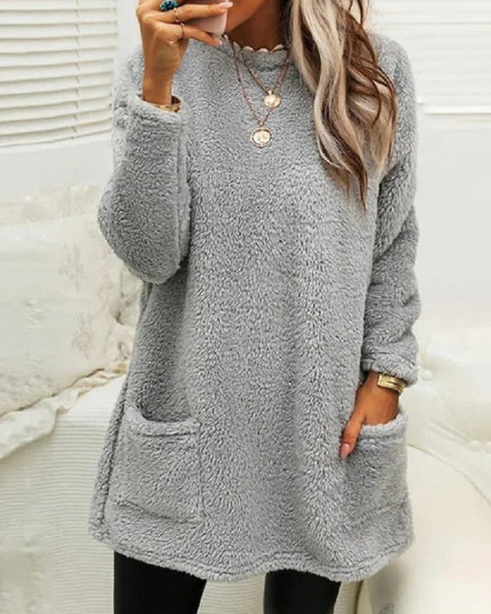 Quispina - Acogedor jersey de peluche para mujer