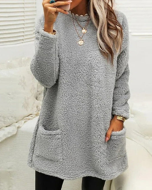 Quispina - Acogedor jersey de peluche para mujer