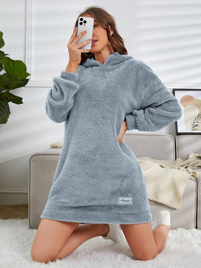 Diana - Sudadera con capucha Teddy para mujer