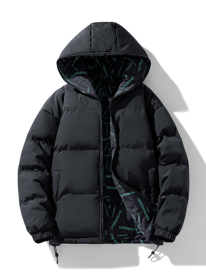 Chaqueta de invierno con capucha y diseño casual de múltiples bolsillos para hombre | Perfecta para actividades al aire libre