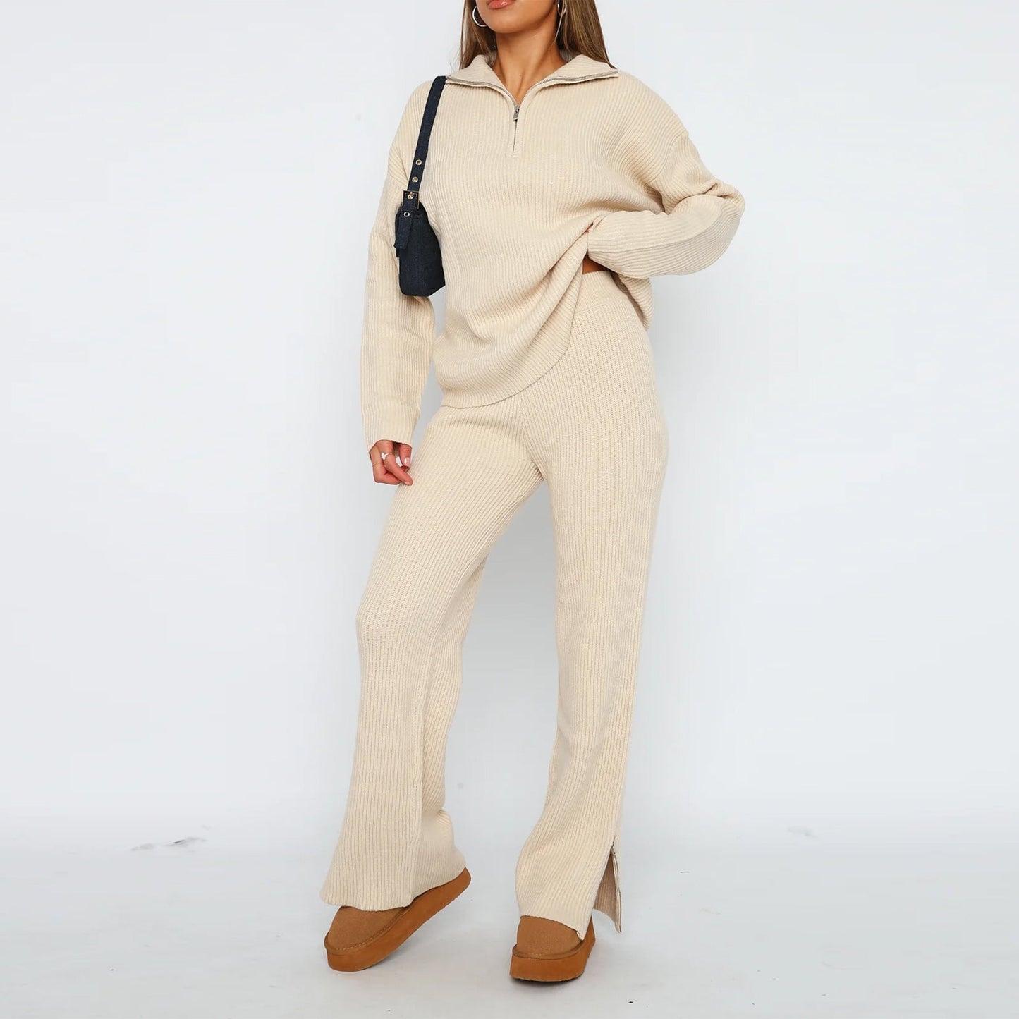 Elisavette - Conjunto de jersey y pantalón para mujer.