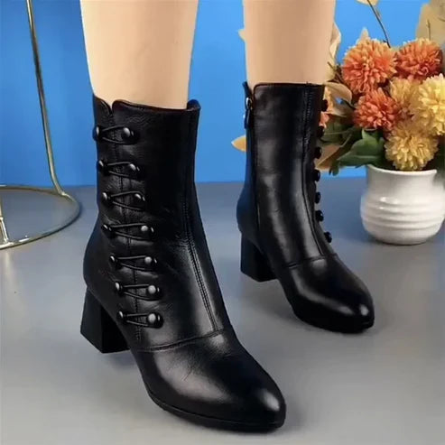 Botines de tacón bajo | Botas Paulena