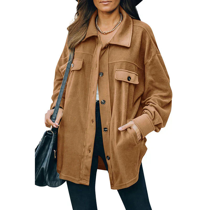 Elise | chaqueta de botones de forro polar