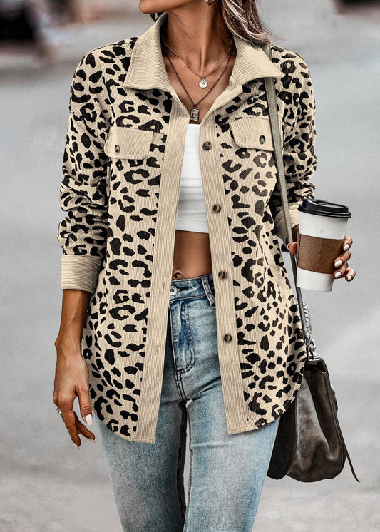 Chaqueta de leopardo para mujer