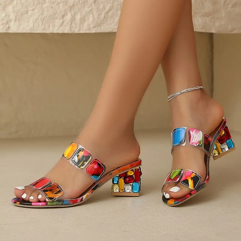Sally® | Sandalias ortopédicas de colores con tacón