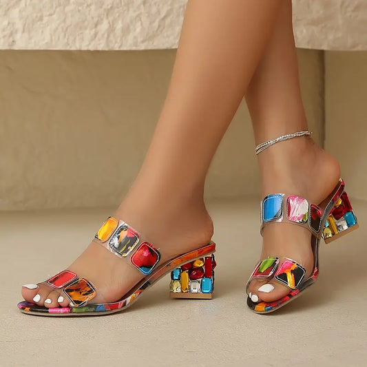 Sally® | Sandalias ortopédicas de colores con tacón