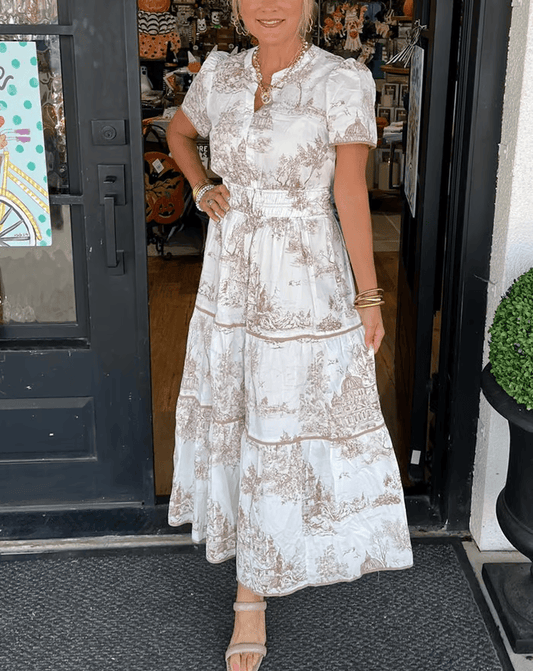 Classic charm maxi dress