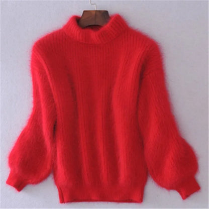 Paloma | Jersey de angora vintage holgado