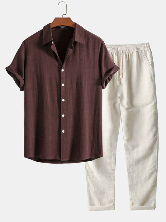 Conjunto de blusa y pantalón de verano - Jorge