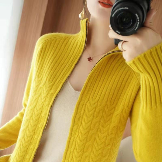 Leslie | Chaqueta de punto de cachemira