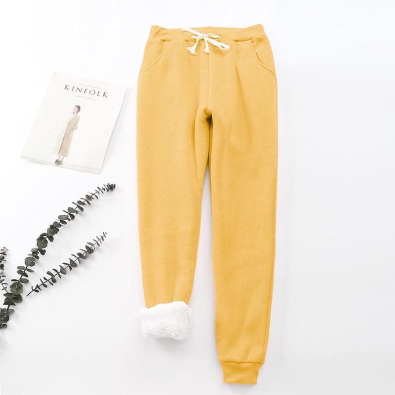 Hablar - Cómodo pantalón de chándal de algodón y cachemira