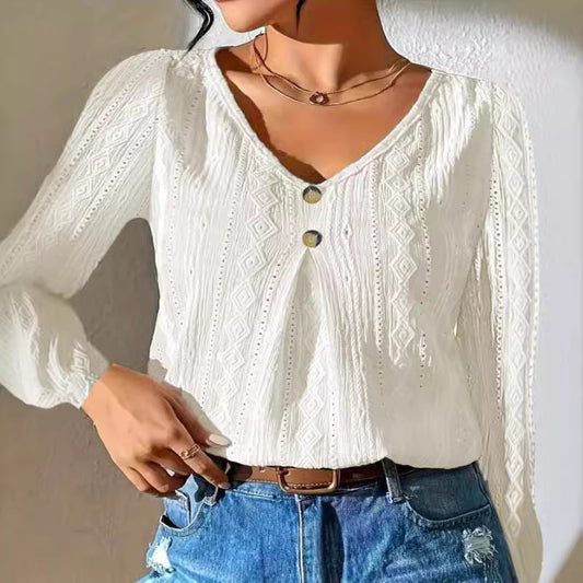 Top camisero con ojales Eloise