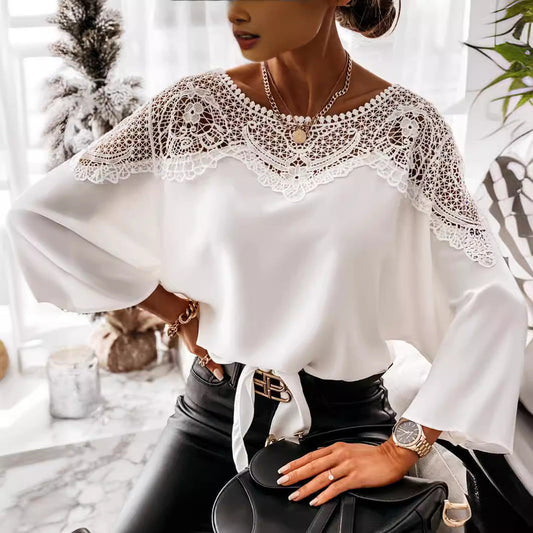 Blusa Sophia con detalle de encaje