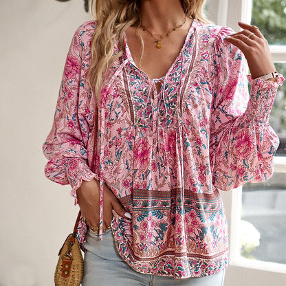 Blusa floral boho Elara