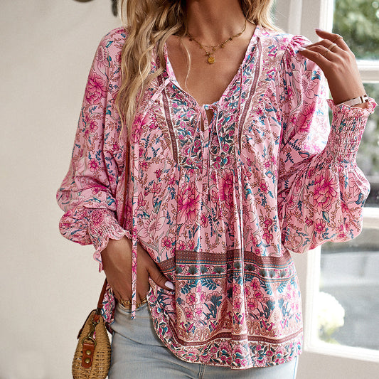 Blusa floral boho Elara