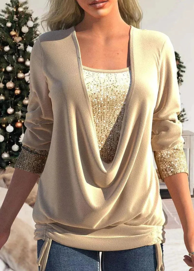 Blusa | Colección Glamour | Detalles brillantes | Perfecta para eventos formales e informales